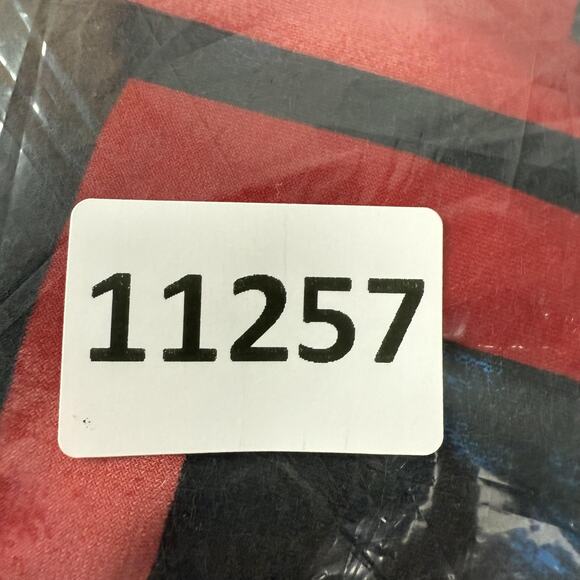 Clara Sunwoo Shirt Womens Small Red Black Geometric Scoop Neck Stretch Slinky - Picture 10 of 10